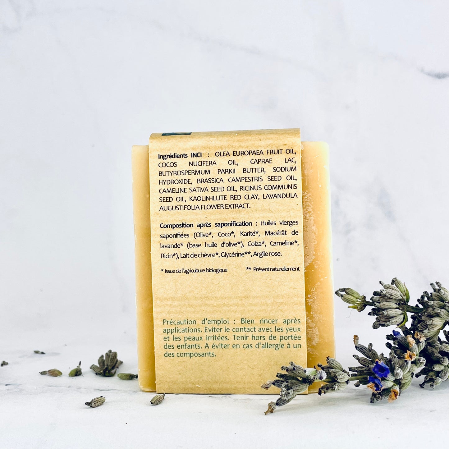 Savon lait de chèvre naturel - Lavandine / Les Beaux Savons