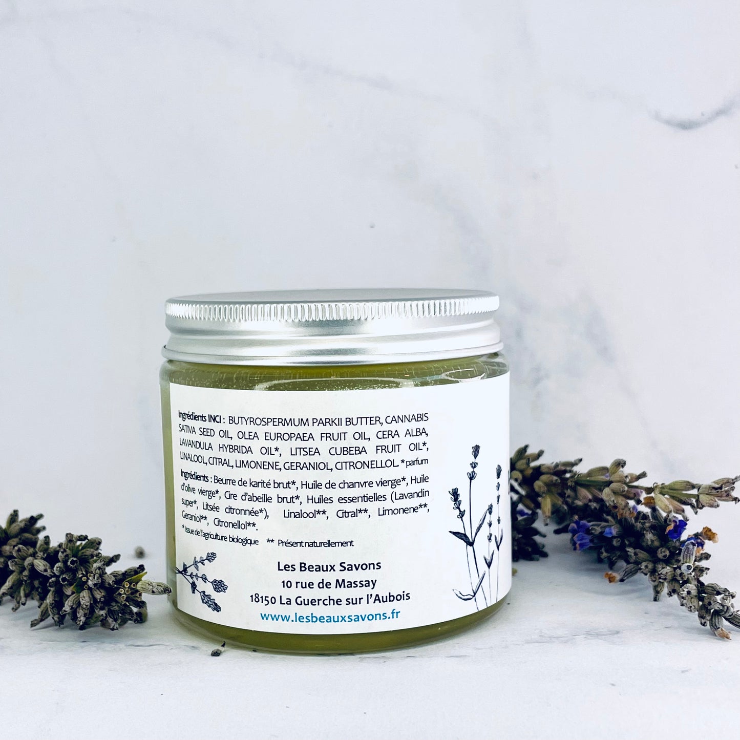 Baume relaxant - Lavandin et Litsée citronnée / Les Beaux Savons