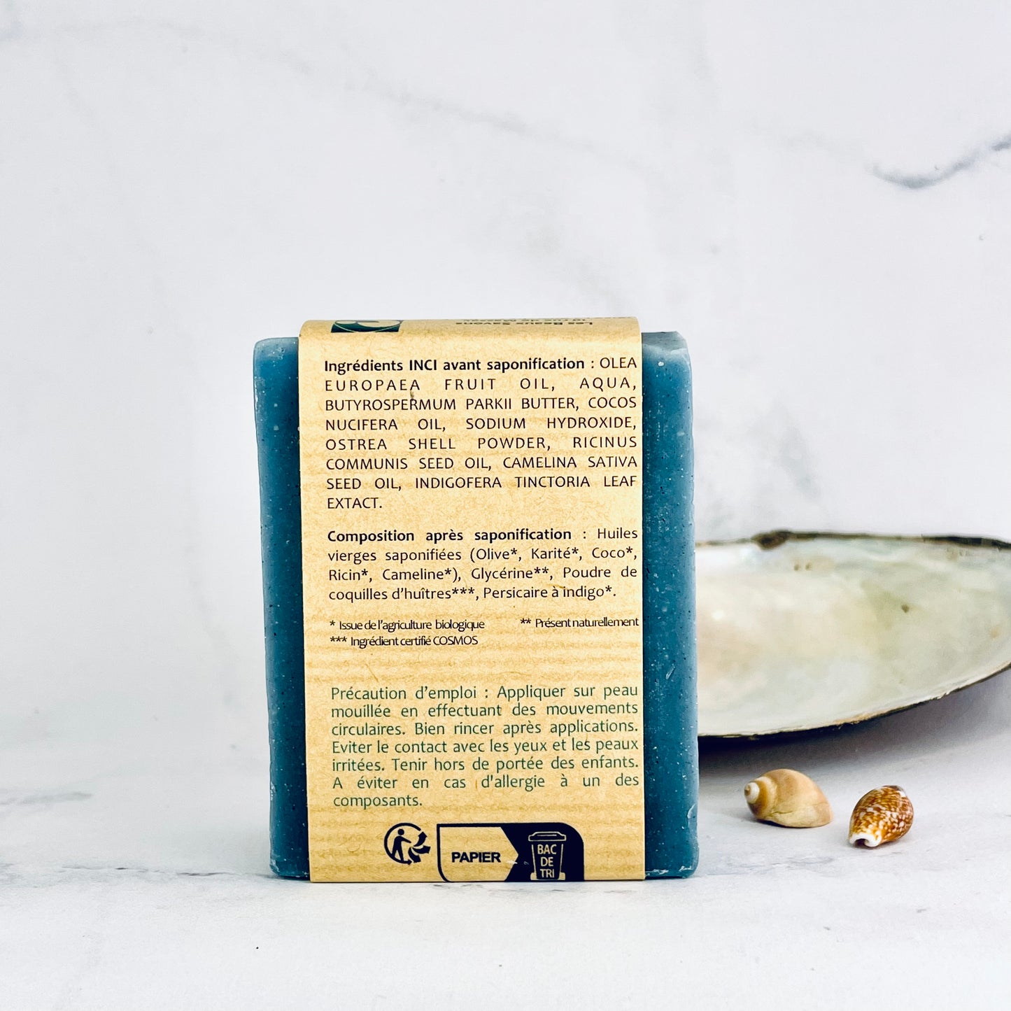 Savon exfoliant doux visage - Grain d'océan / Les Beaux Savons