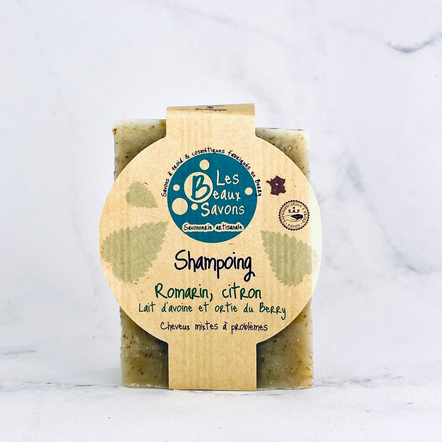 Shampoing cheveux mixte ou gras - Lait d'avoine, ortie, romarin et citron / Les Beaux Savons