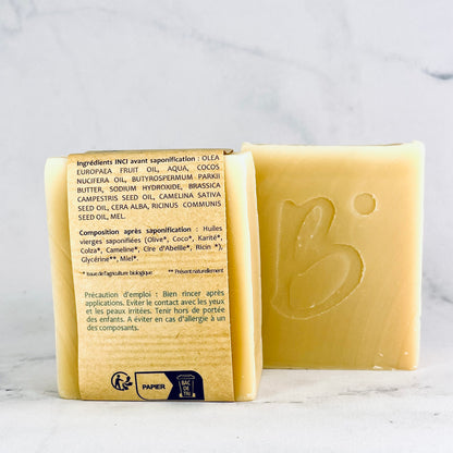 Savon au miel bio et cire d'abeille - Douceur d'abeille / Les Beaux Savons