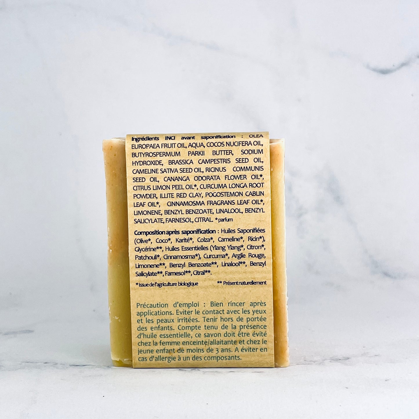 Savon ylang patchouli et curcuma - Madagasar / Les Beaux Savons